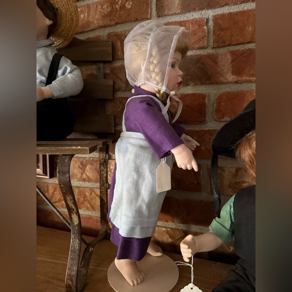❤️ 1990 Amish Blessings Porcelain Rebecca
Doll Julie Good Kruger Edwin M Knowles - Picture 16 of 16